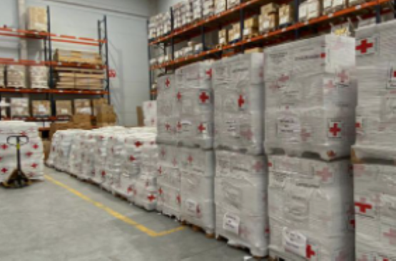 Imagen del almacén del Banco de Alimentos de Cruz Roja